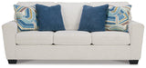 Cashton Snow Chenille Queen Sofa Sleeper - Ella Furniture