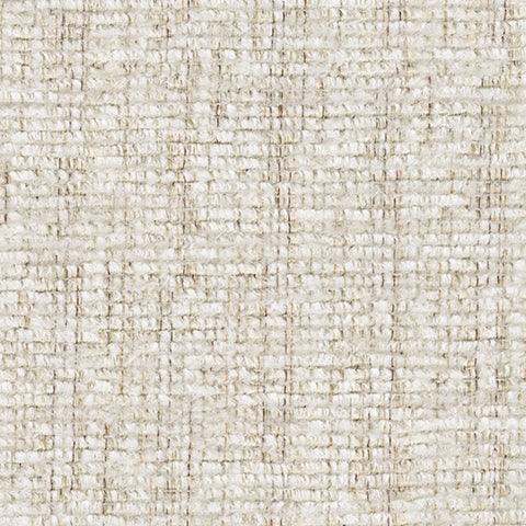 Cashton Snow Chenille Ottoman - Ella Furniture