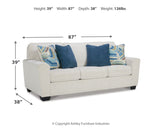 Cashton Snow Sofa and Loveseat