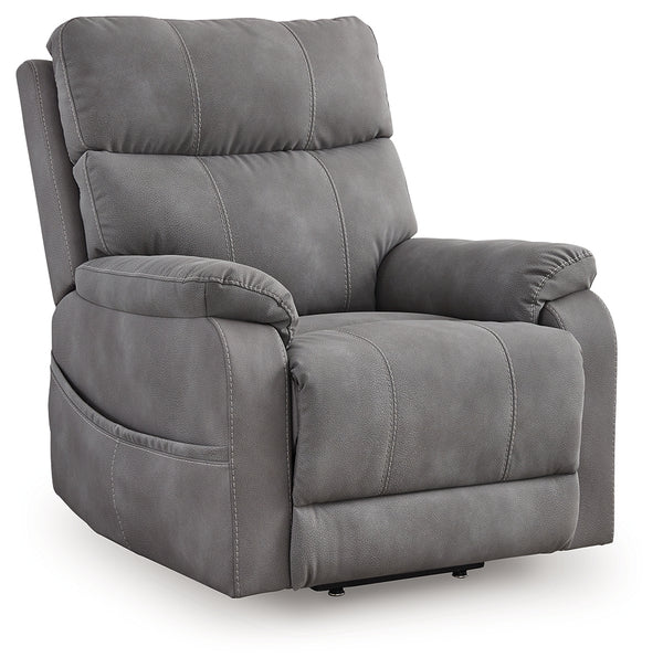 Next-Gen Durapella Slate Microfiber Power Lift Recliner main view