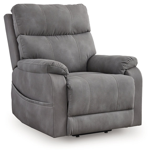 Next-Gen Durapella Slate Microfiber Power Lift Recliner main view