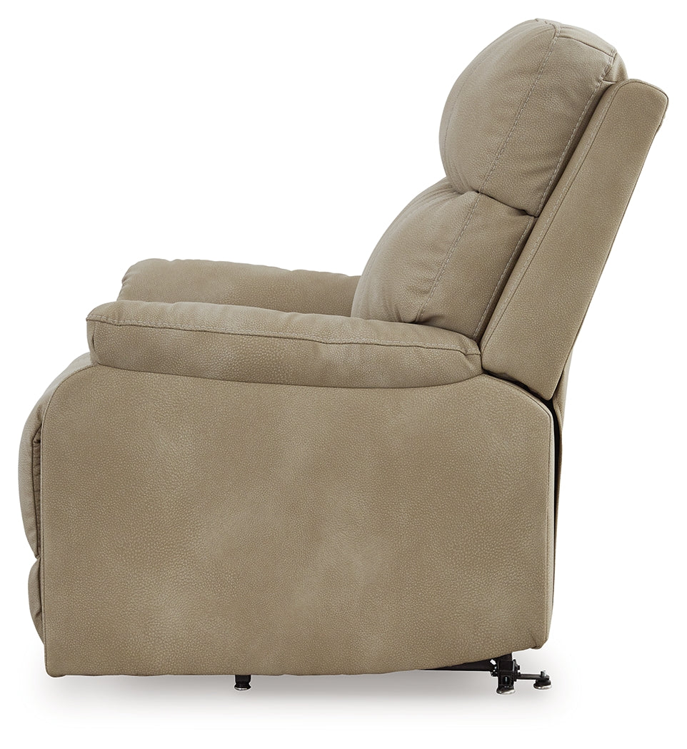 Next-Gen Durapella Sand Microfiber Power Lift Recliner alternate side view