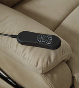Next-Gen Durapella Sand Microfiber Power Lift Recliner control wand detail