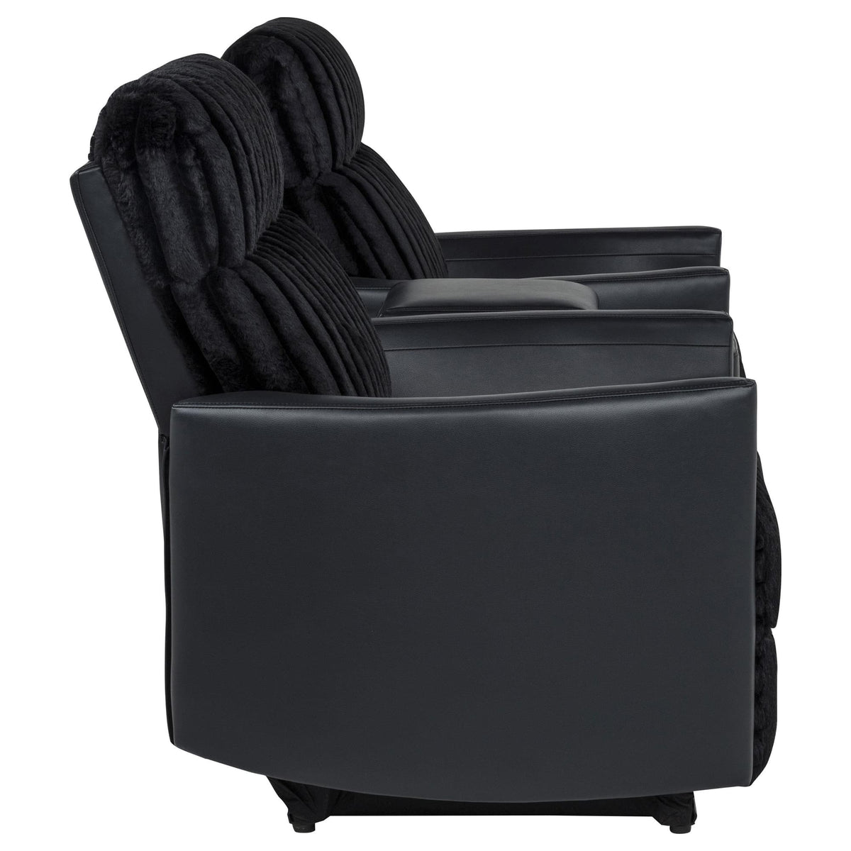 Madden 3-piece Corduroy Upholstered Manual Theater Seating Black — product image 8