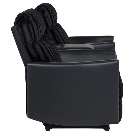 Madden 3-piece Corduroy Upholstered Manual Theater Seating Black — product image 8