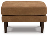 Telora Caramel Sofa, Loveseat, Chair and Ottoman 4-piece set front view