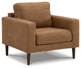 Telora Caramel Ottoman top angle