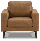 Telora Caramel Sofa, Loveseat, Chair and Ottoman 4-piece set front view