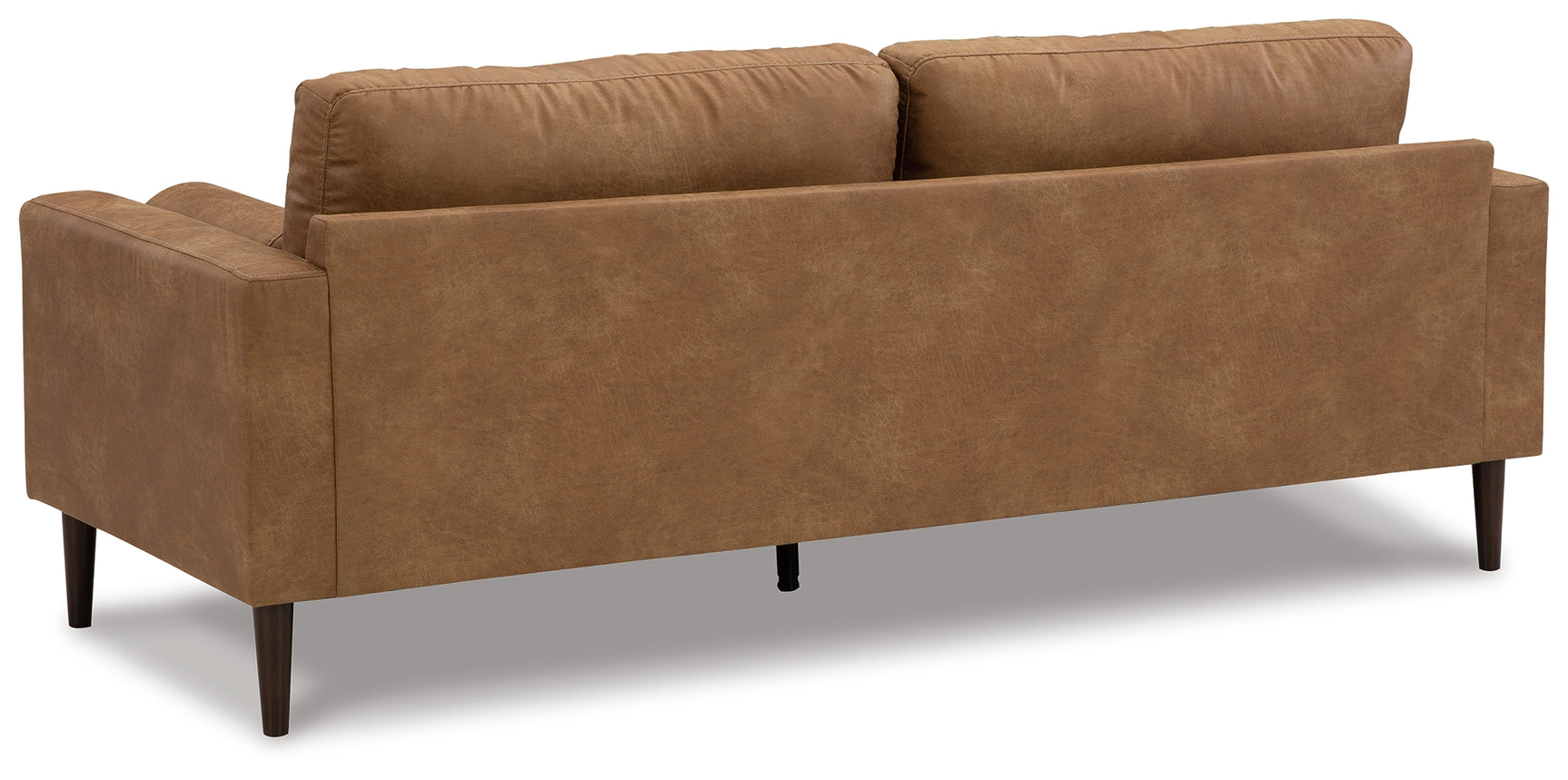 Back view of Telora Caramel Sofa