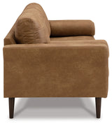 Side close-up of Telora Caramel Chair