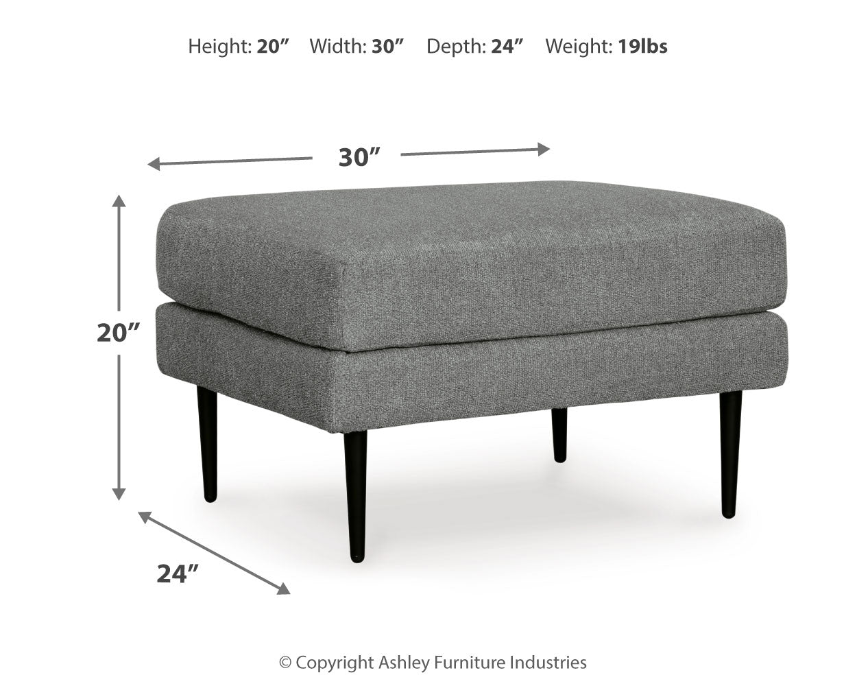 Hazela chair dimensional image