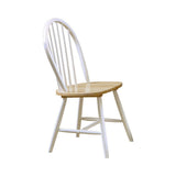 Cinder Windsor Side Chairs Natural Brown And White (Set Of 4) - Ella Furniture