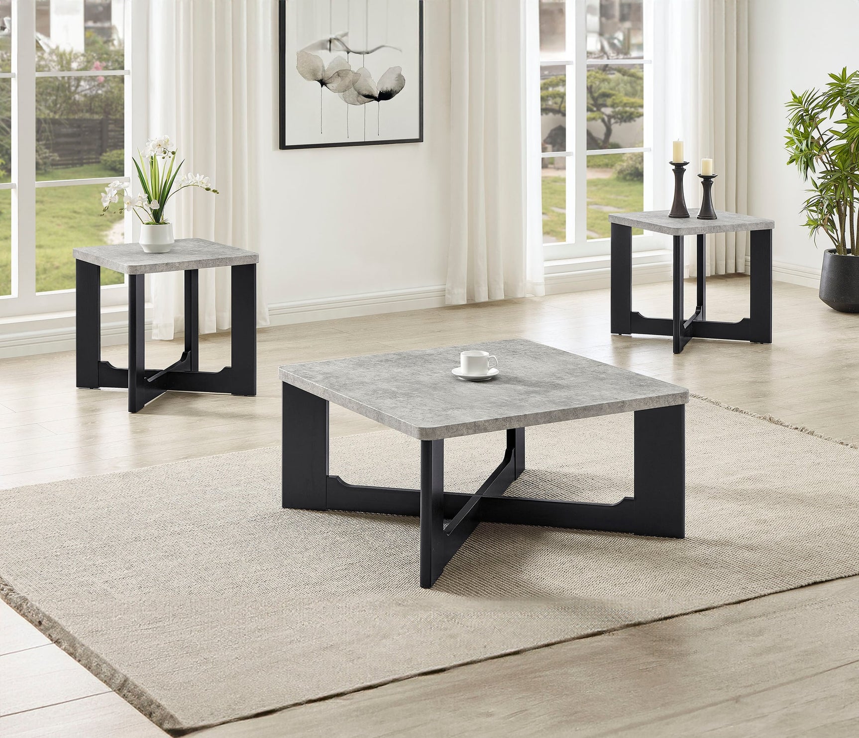 Royce 3-Piece Coffee Table Set from Decor Furniture