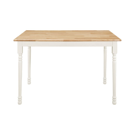 Detail of table and chair wood finish on G4147 dining set