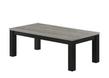 Theo Gray and Black Coffee Table Set top view