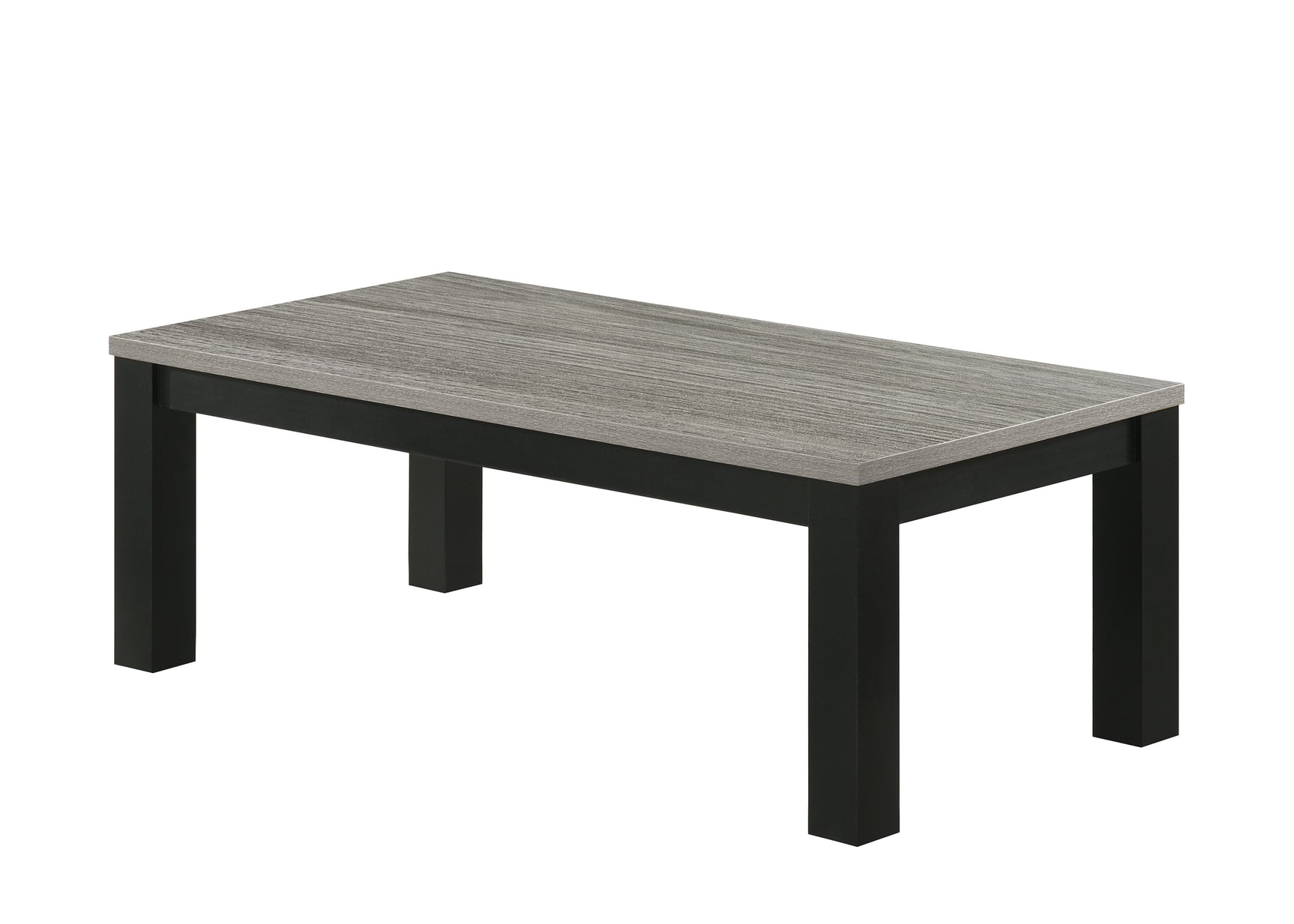 Theo Gray and Black Coffee Table Set top view