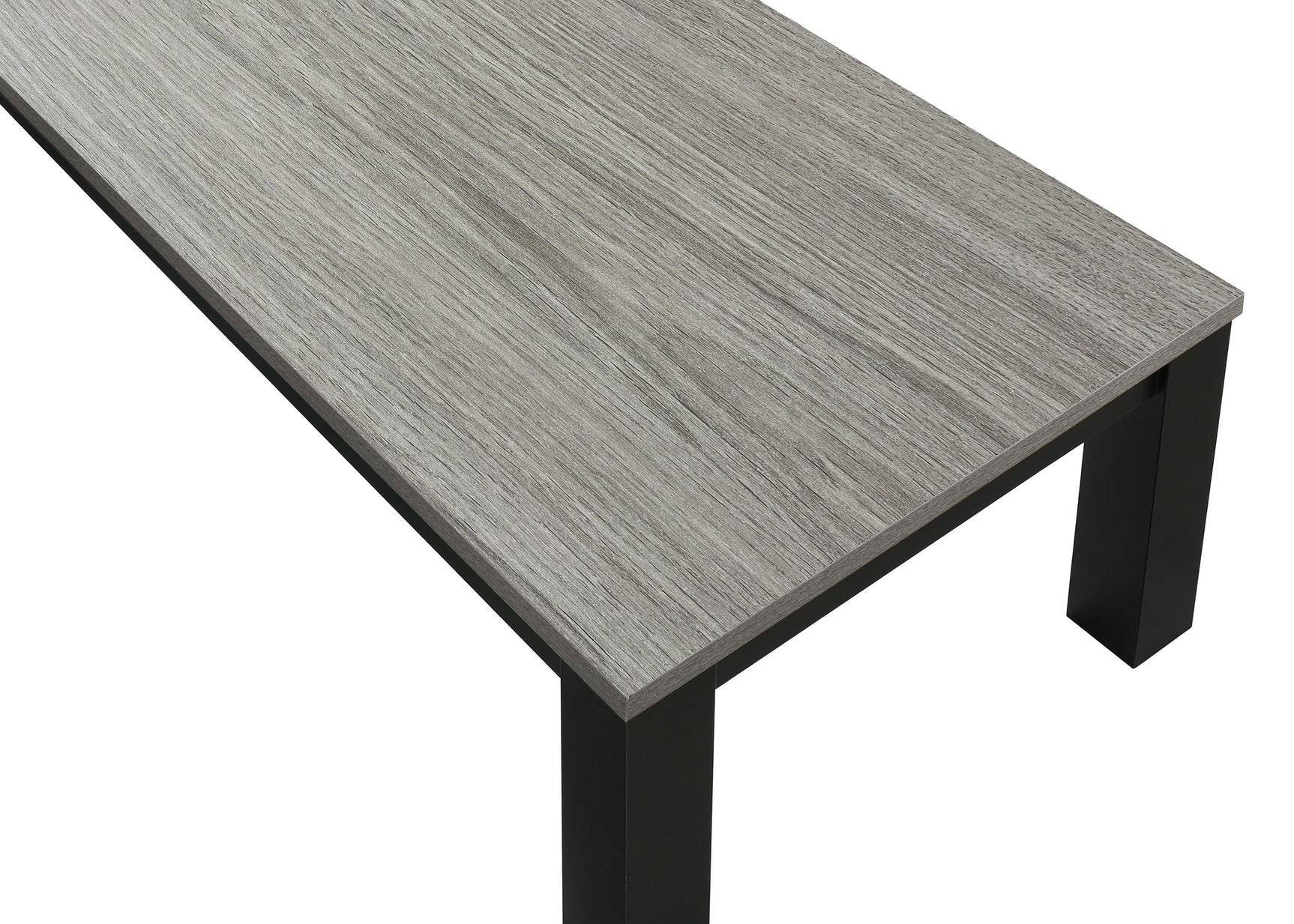 Side view of Theo Gray and Black Coffee Tables