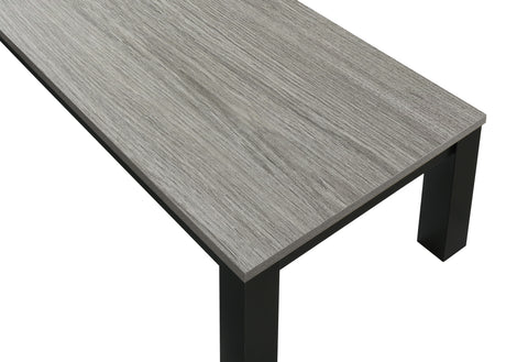 Side view of Theo Gray and Black Coffee Tables