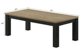 Top view of Theo Natural Coffee Table Set