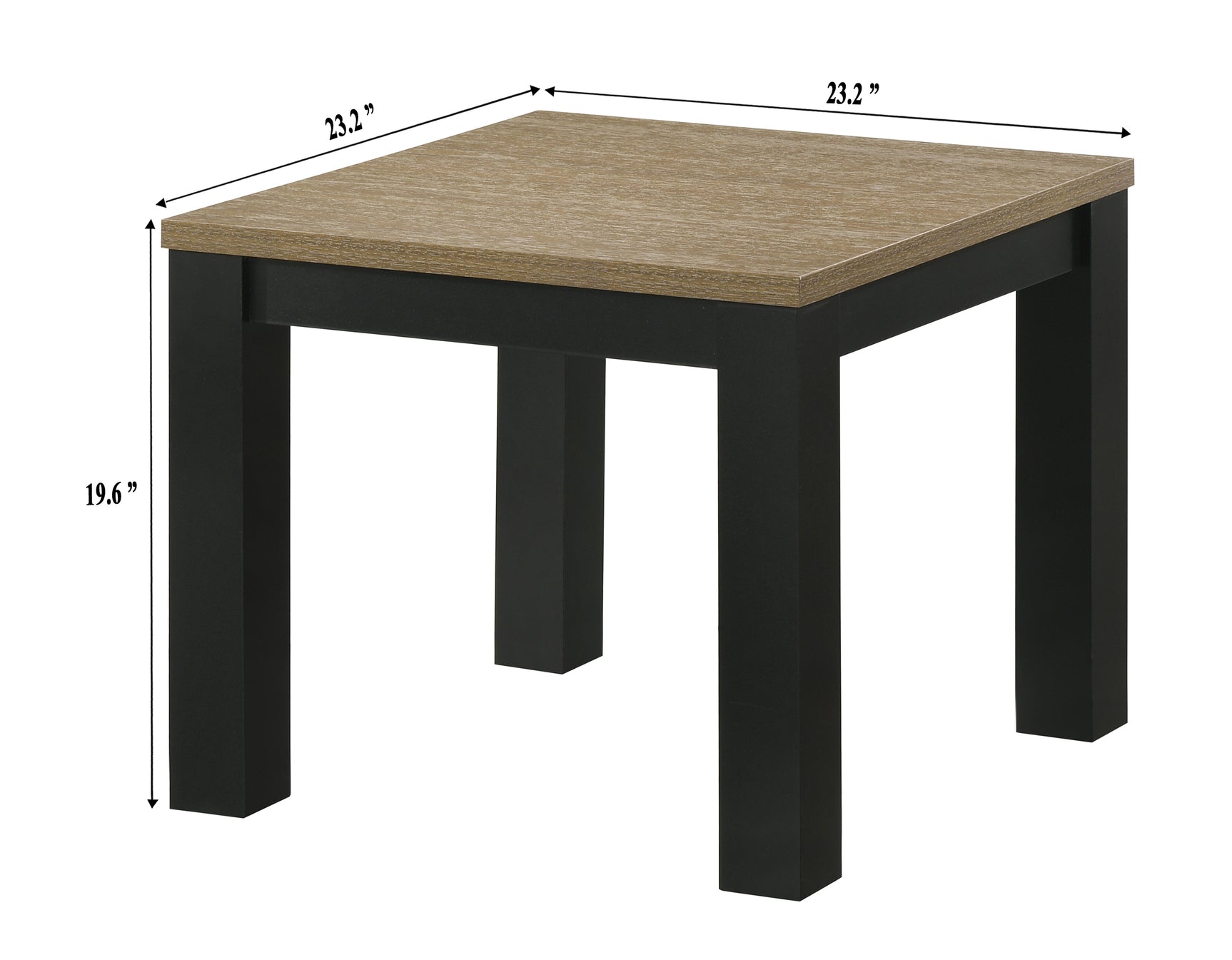 Close-up of table legs and wood grain