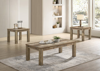 Theo 3-Piece Reclaimed Wood Coffee Table Set from Decor Furniture