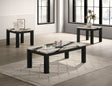 Ivy 3-Piece Faux Marble Brown Coffee Table Set from Decor Furniture