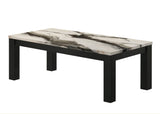 Ivy 3-Piece Faux Marble Brown Coffee Table Set view 3