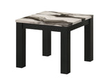 Ivy 3-Piece Faux Marble Brown Coffee Table Set view 4
