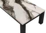 Ivy 3-Piece Faux Marble Brown Coffee Table Set view 5