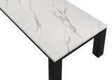 Top view showing black and white pattern of Ivy coffee table set