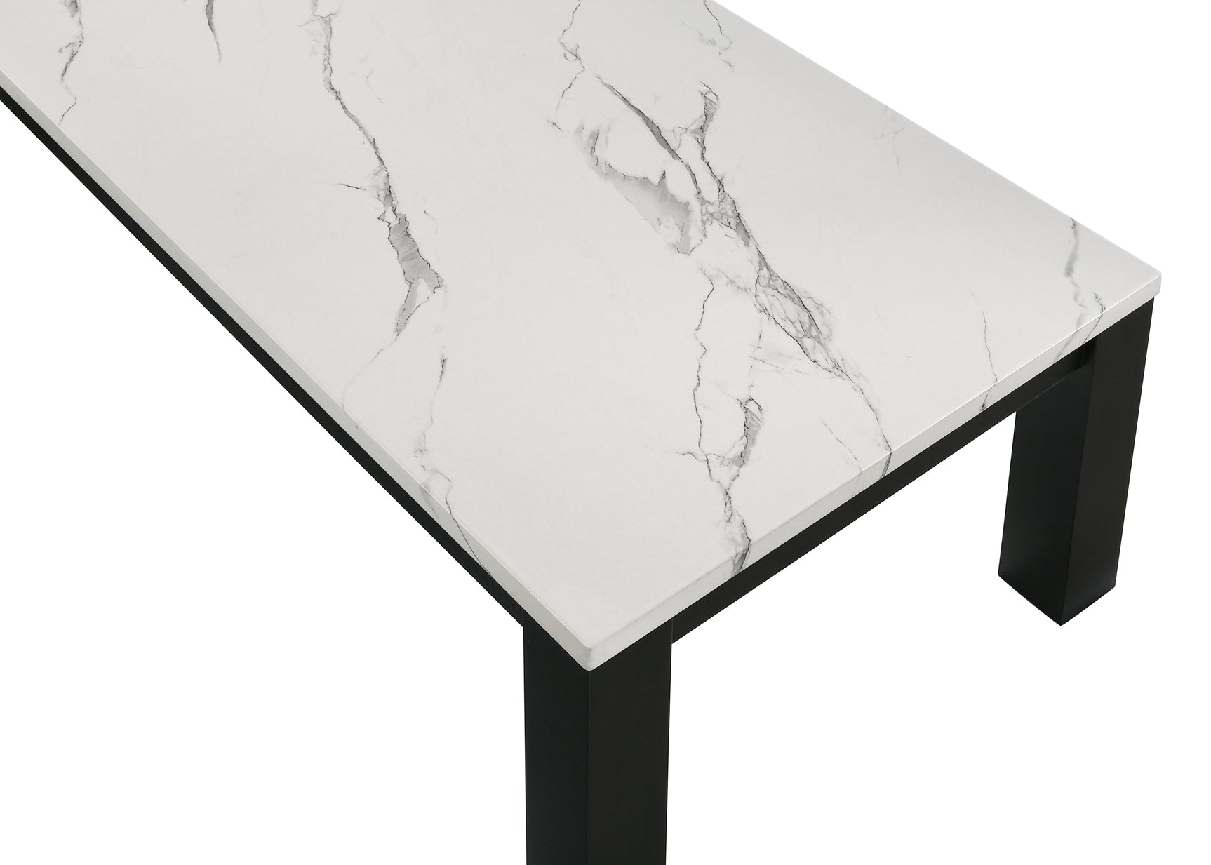 Top view showing black and white pattern of Ivy coffee table set