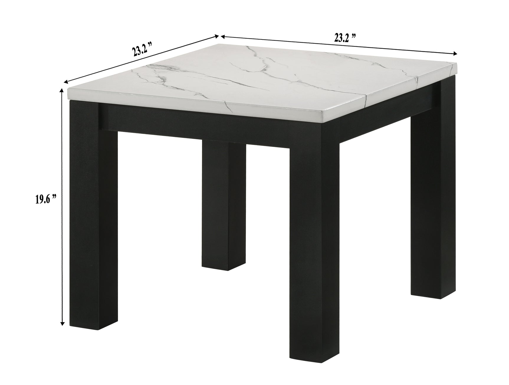 Detailed view of table legs on Ivy coffee table set
