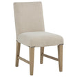 Naser Parsons Side Chair Set of 2 in Beige and Light Oak — product view