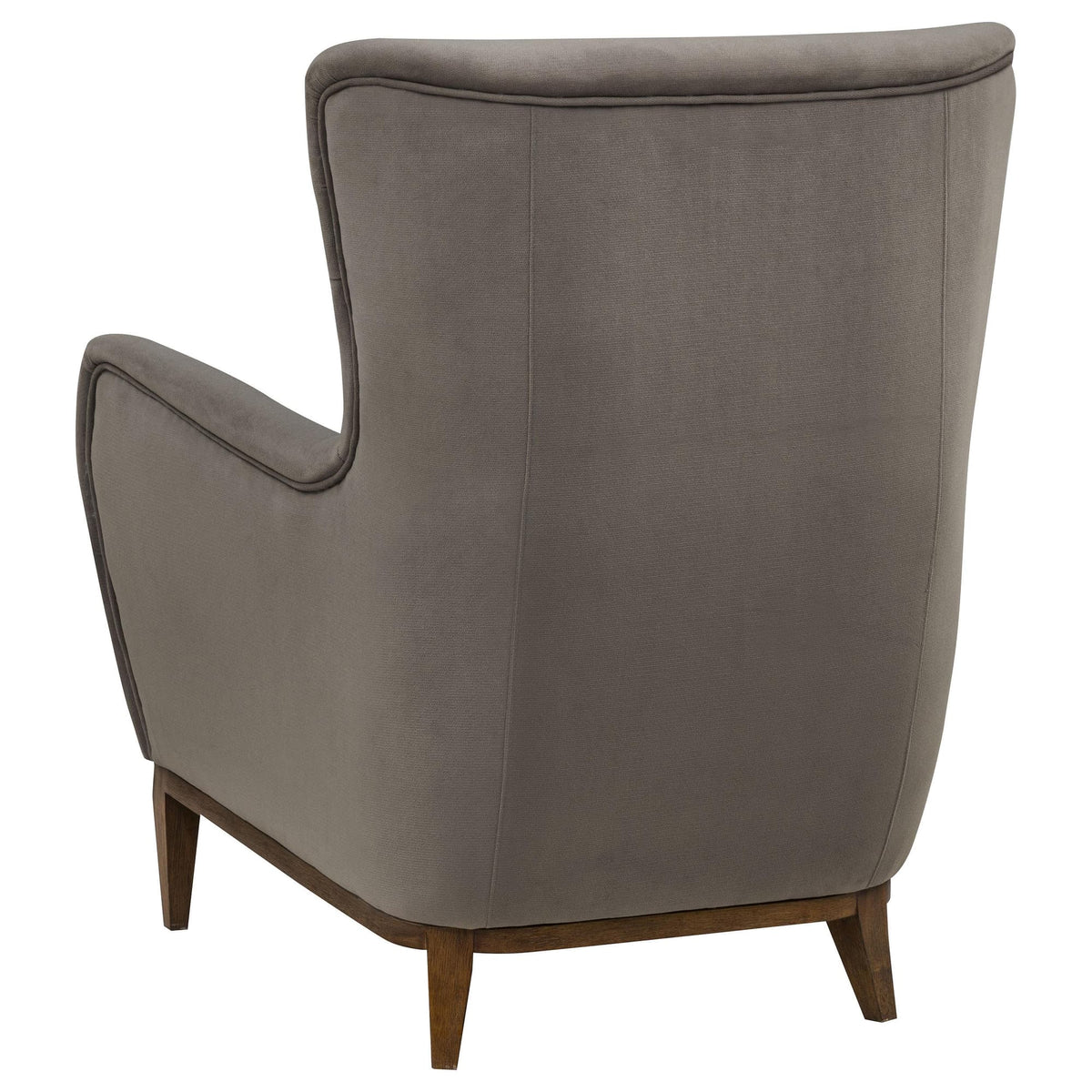 Catala Upholstered High Back Accent Chair Stone and Coffee — product image 6