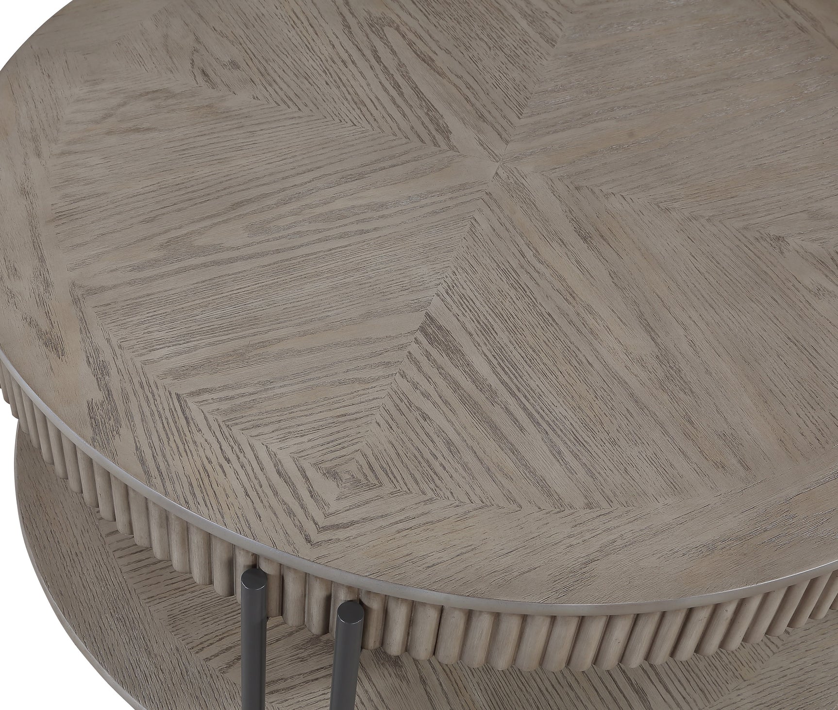 Top view of Providence Gray coffee table