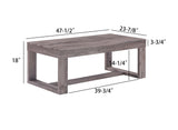 Knott Gray Coffee Table front angle
