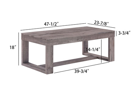 Knott Gray Coffee Table front angle