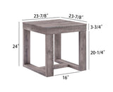 Knott Gray End Table front view
