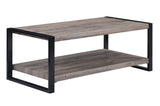 Mildred Gray Coffee Table close-up of weathered gray top