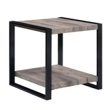 Mildred Gray End Table front view