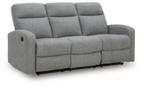Gauntlet Sterling Chenille Reclining Sofa