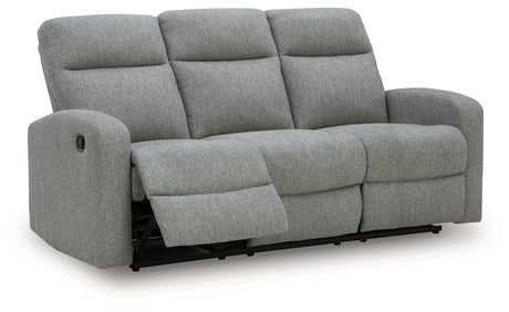 Gauntlet Reclining Sofa side angle open recliners