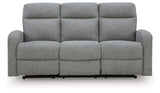 Gauntlet Sterling Chenille Reclining Sofa