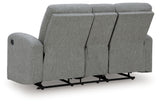 Back view of Gauntlet Sterling loveseat