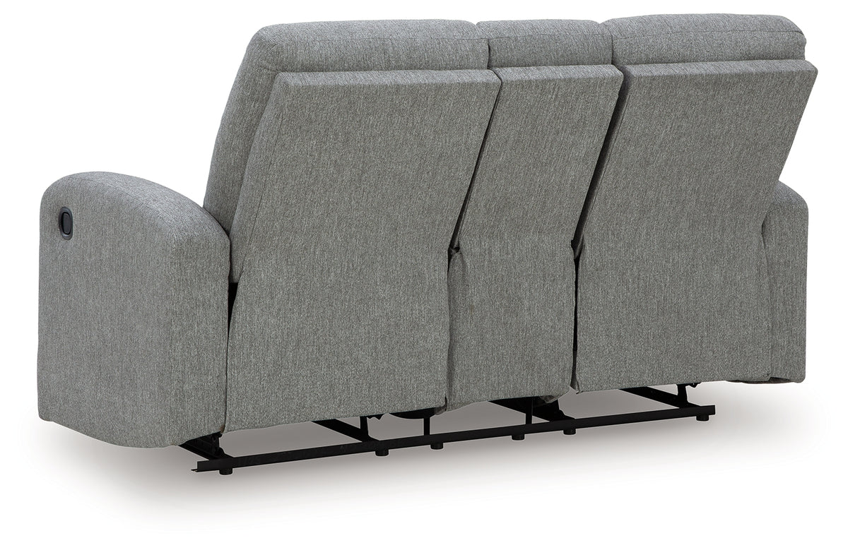 Back view of Gauntlet Sterling loveseat