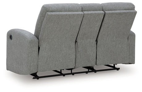 Back view of Gauntlet Sterling loveseat