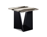 Adea 3-Piece Brown Faux Marble Coffee Table Set view 3