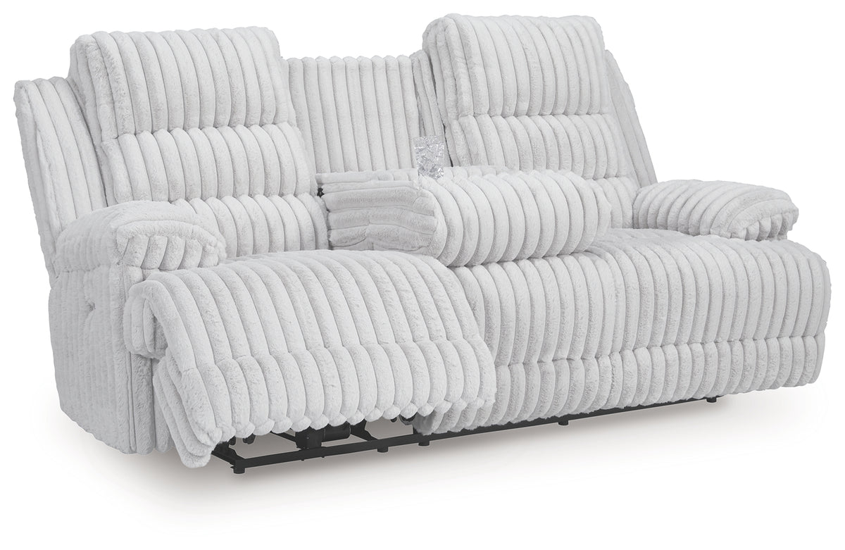 Rhines Falls Sofa middle seat drop-down table closed