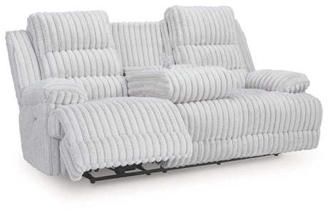 Rhines Falls Sofa middle seat drop-down table closed