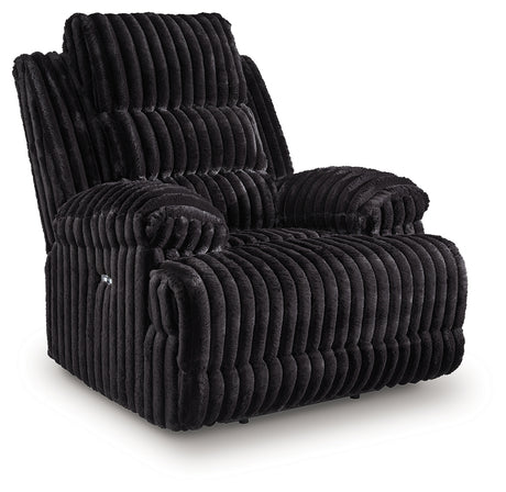 Rhine Falls Onyx Power Recliner side view